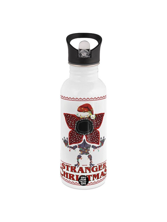 Koupakoupa Stranger Things Christmas Παγούρι Ανοξείδωτο 592ml Λευκό