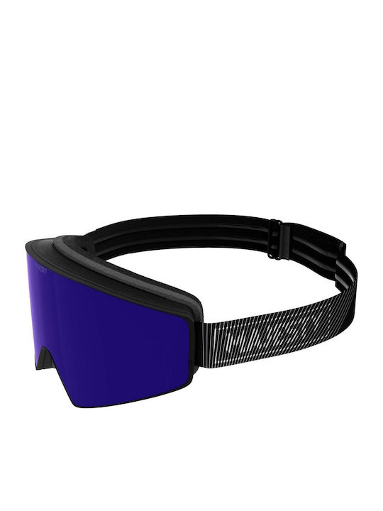 Majesty Μάσκα Σκι & Snowboard Ενηλίκων Μαύρη με Φακό σε Μαύρο Χρώμα