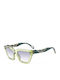 Zadig & Voltaire Women's Sunglasses with Green Plastic Frame and Green Mirror Lens