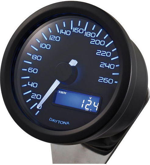 Daytona Velona Electronic Speedometer 60mm 260km/h Black
