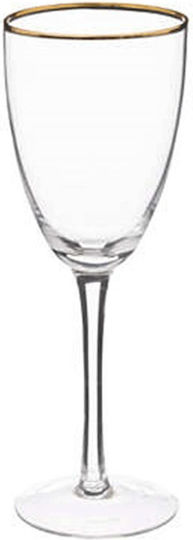 Atmosphera Set of Glasses for White Wine made of Glass in Yellow Color 300ml 6pcs