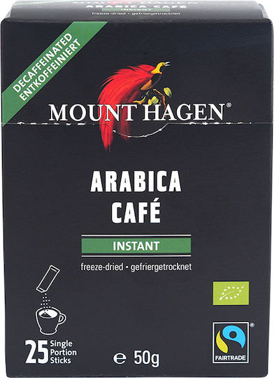 Mount Hagen Разтворимо Кафе Безкофеинов Арабика Classic Смляно 25x50гр