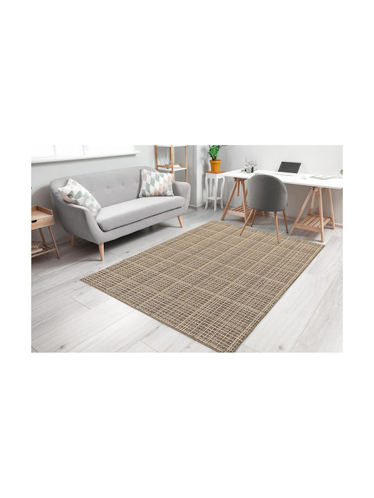 Nikotex Carpets Αντιολισθητικό Χαλί Σαλονιού Warren Καστανό-χρυσαφί 133x190