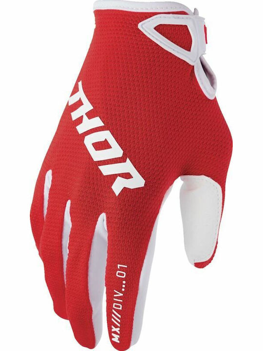 Thor Ridemode Summer Men's Motocross Gloves Red
