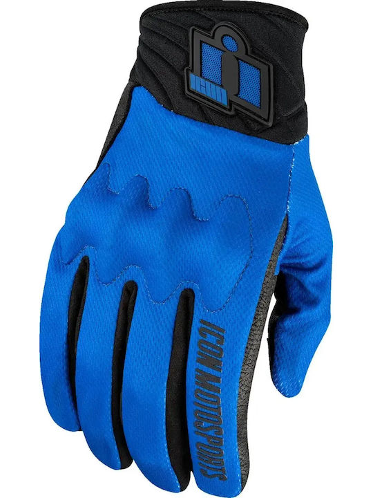 Icon Anthem3 Χειμερινά Ανδρικά Γάντια Black/Blue