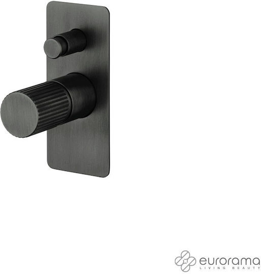 Eurorama Μίκτης Μπαταρίας Εντοιχισμού για Ντουζιέρα 2 Εξόδων