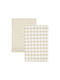 Estia Casa Towel from 100% Cotton in Beige Color 45x65cm 2pcs