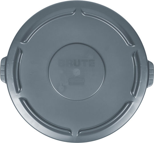 Capac Coș De Gunoi Cylindric Întărit Brute Rubbermaid Gri 37,9 Litri 17211