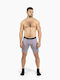 Velites Men's Sports Short Leggings Gray