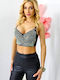 Women's Blouse Corset with Straps Black