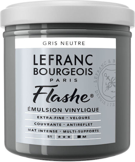 Lefranc & Bourgeois 125ml Flashe Acrylic 258 Series 1 Neutral Grey