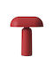 Normann Copenhagen Table Lamp LED with Red Shade and Base