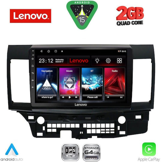 Lenovo Автомобилна Аудио Система (Блутут/USB/WiFi/GPS/Apple-Carplay/Android-Auto) с Тъчскрийн 10"