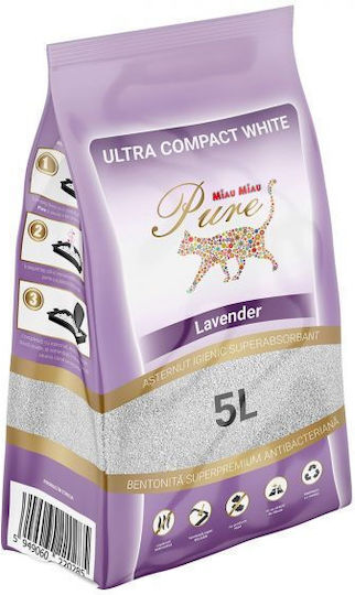 Sand Miau Miau Pure Nisip pentru Pisici Bentonită cu Aromă Lavanda 5kg