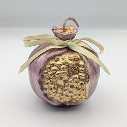 Grekas Home Christmas Purple Candle