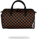 Sprayground Check Σακ Βουαγιάζ Καφέ Υφασμάτινο ...