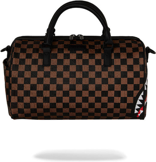 Sprayground Check Sack Voyage Brown Fabric L31xW15xH24cm