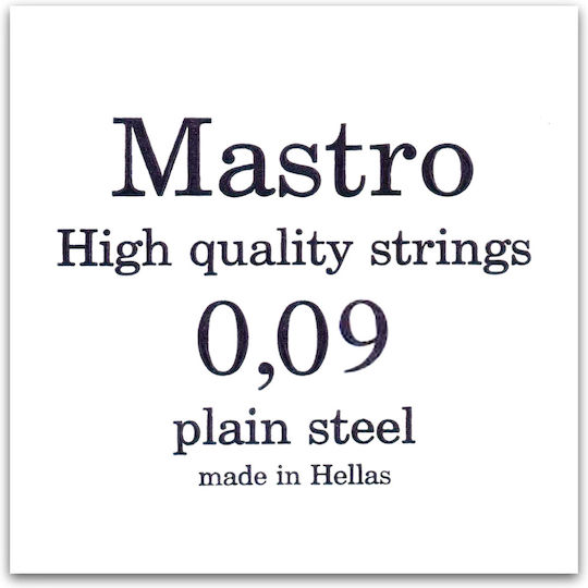 Mastro Μονή Steel Χορδή 9" για Μπουζούκι / Τζουράς Plain Loop End