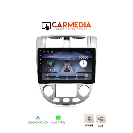 Carmedia Ηχοσύστημα Αυτοκινήτου για Chevrolet Lacetti 2005 (Bluetooth/USB/WiFi/GPS/Apple-Carplay/Android-Auto) με Οθόνη Αφής 10"