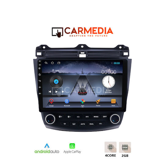 Carmedia Sistem Audio Auto pentru Honda Accord 2003-2007 Bluetooth USB Wi-Fi GPS Apple CarPlay Android Auto cu Ecran Tactil 10"