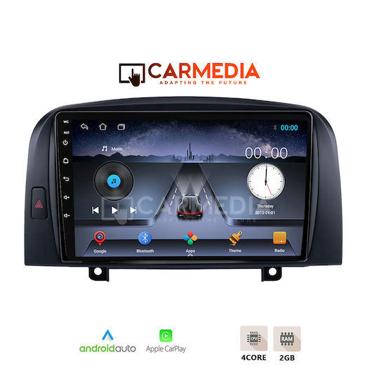 Carmedia Car Audio System for Hyundai Sonata 2006-2009 with Touch Screen 9 inches Bluetooth USB Wi-Fi GPS Apple CarPlay Android Auto