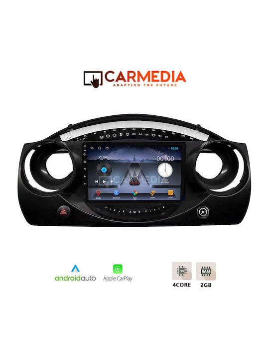 Carmedia Car Audio System for Mini Cooper 2000-2006 Bluetooth USB Wi-Fi GPS Apple CarPlay Android Auto with 9 Inch Touch Screen