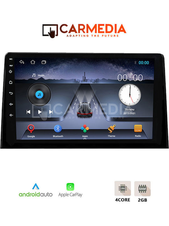 Carmedia Car Audio System for Peugeot Partner Opel Combo Toyota Proace Citroen Berlingo 2018 (Bluetooth/USB/WiFi/GPS/Apple-Carplay/Android-Auto) with Touch Screen 10"