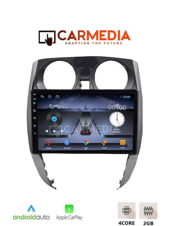 Carmedia Car Audio System for Nissan Note 2012 (Bluetooth/USB/WiFi/GPS/Apple-Carplay/Android-Auto) with Touch Screen 10"
