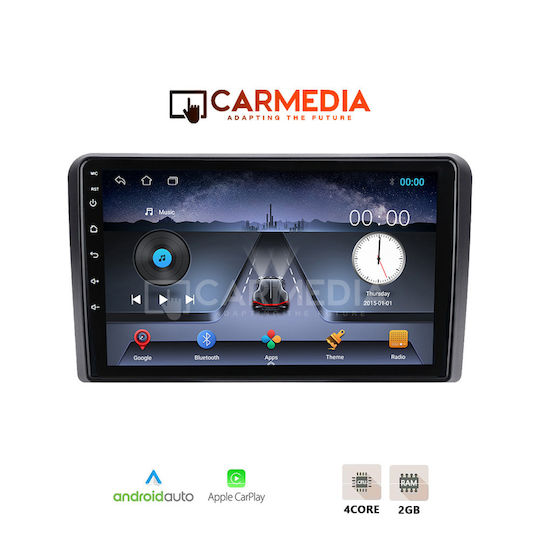 Carmedia Car Audio System for Citroen C5 2007-2017 (Bluetooth/USB/WiFi/GPS/Apple-Carplay/Android-Auto) with Touch Screen 10"