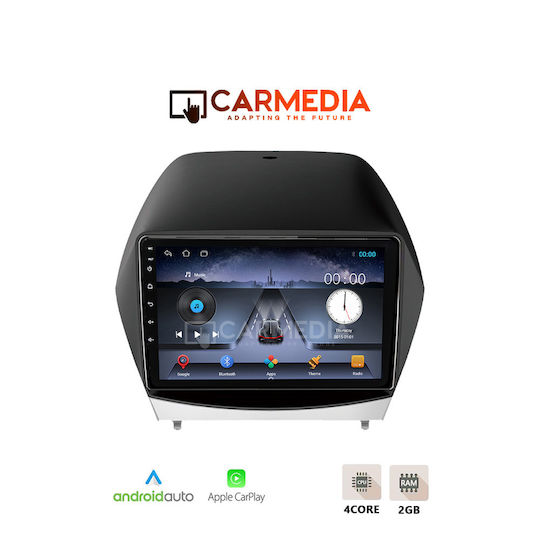 Carmedia Car Audio System for Hyundai iX35 2010-2015 (Bluetooth/USB/WiFi/GPS/Apple-Carplay/Android-Auto) with Touch Screen 10"