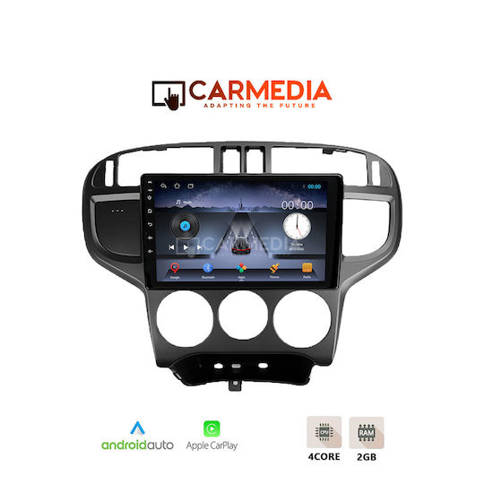 Carmedia Ηχοσύστημα Αυτοκινήτου για Hyundai Matrix 2001-2010 (Bluetooth/USB/WiFi/GPS/Apple-Carplay/Android-Auto) με Οθόνη Αφής 9"