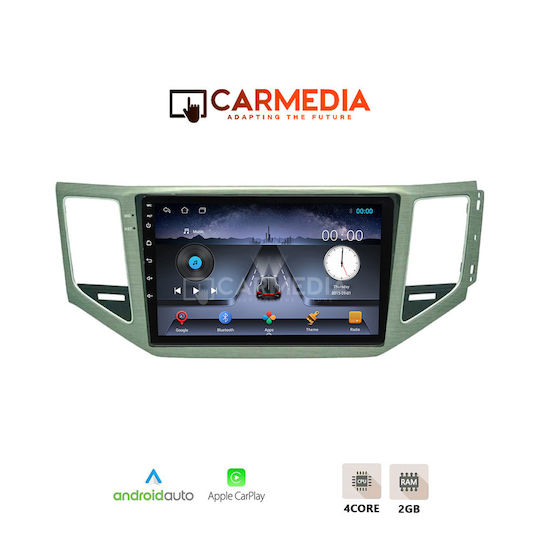 Carmedia Car Audio System for Volkswagen Golf Sportsvan 2014 (Bluetooth/USB/WiFi/GPS/Apple-Carplay/Android-Auto) with Touch Screen 10"