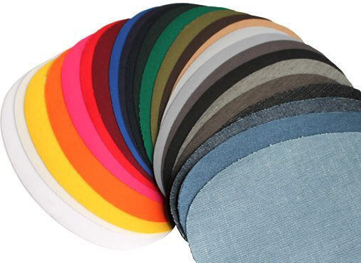 Lecco Iron-On Fabric Elbow Patches 1 Pair Dark Grey 111