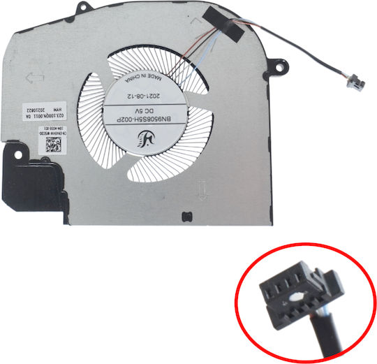 Laptop Fan GPU Cooling Fan Dell Inspiron 16 Plus 7620 Vostro 7620 RTX 3050 Series 023.100QN.0011 BN9508S5H-002P 0N49HW ON49HW DFS5K323161A1E 0Y2TW6 4pin Code 81532