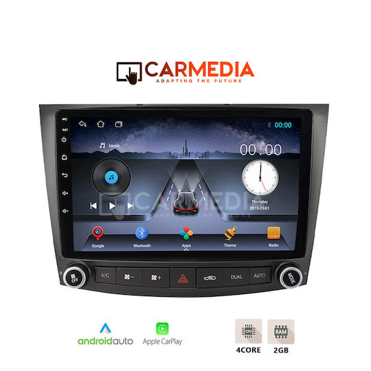 Carmedia Car Audio System for Lexus IS F 2005-2013 (Bluetooth/USB/WiFi/GPS/Apple-Carplay/Android-Auto) with Touch Screen 10"