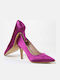 Pantofi Cu Toc Satin Violet