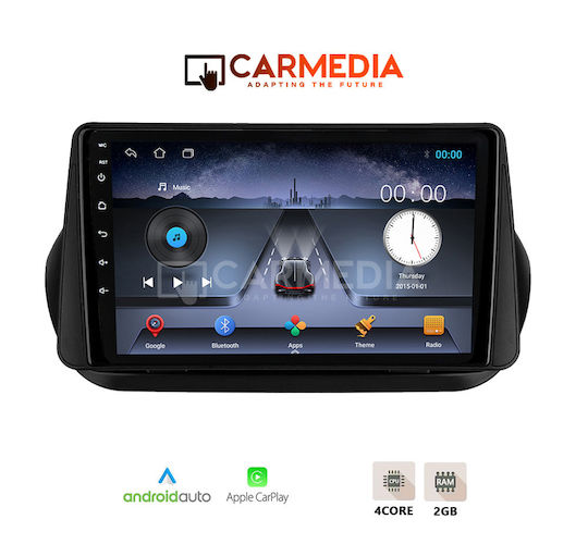 Carmedia Автомобилен Аудио Система за Fiat Fiorino Citroen Nemo Citroen / Fiat / Peugeot 2008-2018 (Bluetooth/USB/WiFi/GPS/Apple CarPlay/Android Auto) с Touch Screen 10"