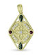 CHrysolithos Charm Bizantin cu Pietre din Aur 9K cu Zircon KR3042