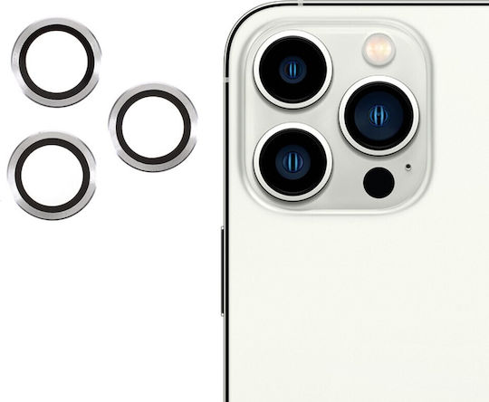Rurihai Протектор за камера Закалено стъкло Сребрист за Apple iPhone 13 Pro, iPhone 13 Pro Max