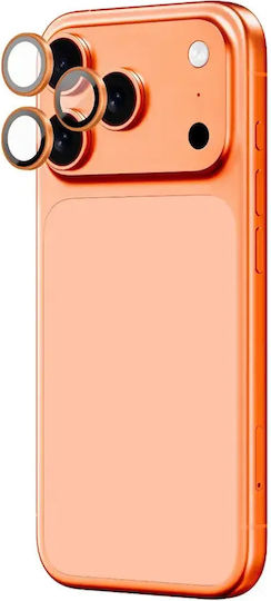 AmazingThing Camera Protection Tempered Glass Orange for the iPhone 17 Pro, iPhone 17 Pro Max