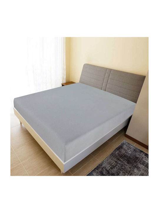 vidaXL Sheet Set with 1 Pillowcase for Single Bed with Elastic 90x200cm. Gray 2pcs