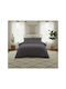 Melinen Lavish Σεντόνι Υπέρδιπλο με Λάστιχο 160x200+35εκ. Dark Grey