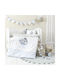 Nima Sleepy Racoon Baby Sheets Set Crib Cotton Fitted Blue 70x140cm