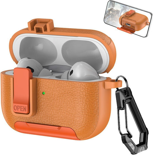 Husă în culoarea Portocaliu pentru Apple AirPods Pro 2