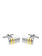 Ascot Cufflinks in Silver Color