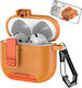 Hülle Silikon in Orange Farbe für Apple AirPods 4
