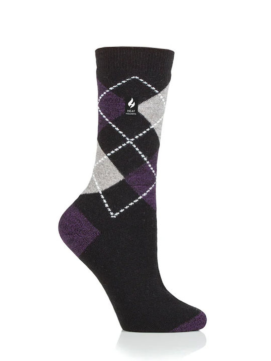 Heat Holders Damen Einfarbige Socken Purple 1Pack
