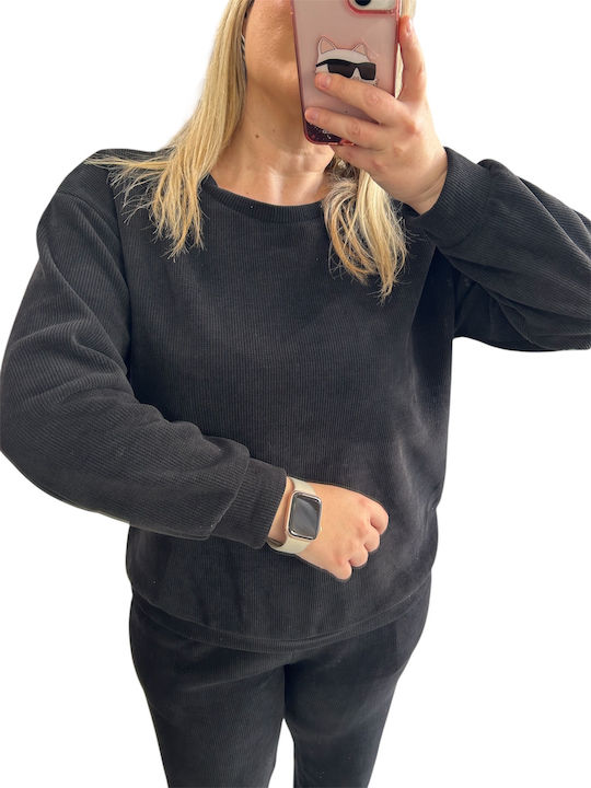 Women's Black Set with Pants with Elastic