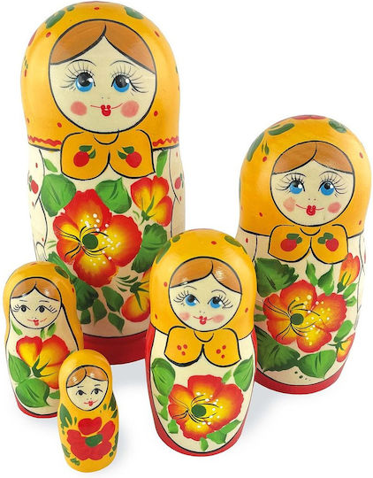 Комплект 5 Бамбукови Кукли Maidanovskaya Жълта Кърпа 15 См Azhna Mm0503vz-03