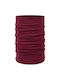 Buff Merino Wool Sporthalsband Burgundisch